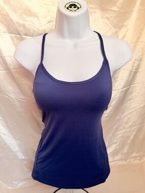 Uniqlo Navy Blue Spaghetti Strap Racerback Tank Top